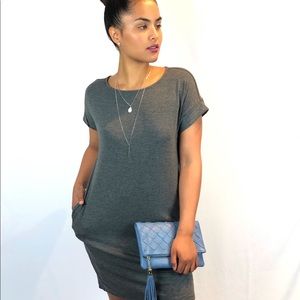 Charcoal Tshirt Dress